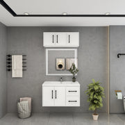 Victoria 36" Solid Wood Floating Bathroom Vanity in Gloss White | Better Vanity Solid Wood Floating Vanities