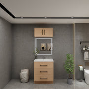 Victoria 30" Solid Wood Freestanding Bathroom Vanity in Yellow Oak | Better Vanity Solid Wood Floating Vanities