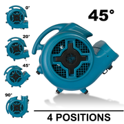 2 p 800 blue air mover 4 positions.