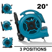 2 p 830h blue air mover 3 positions.