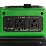 3 x 2480a green hepa air scrubber daisy chain close up.