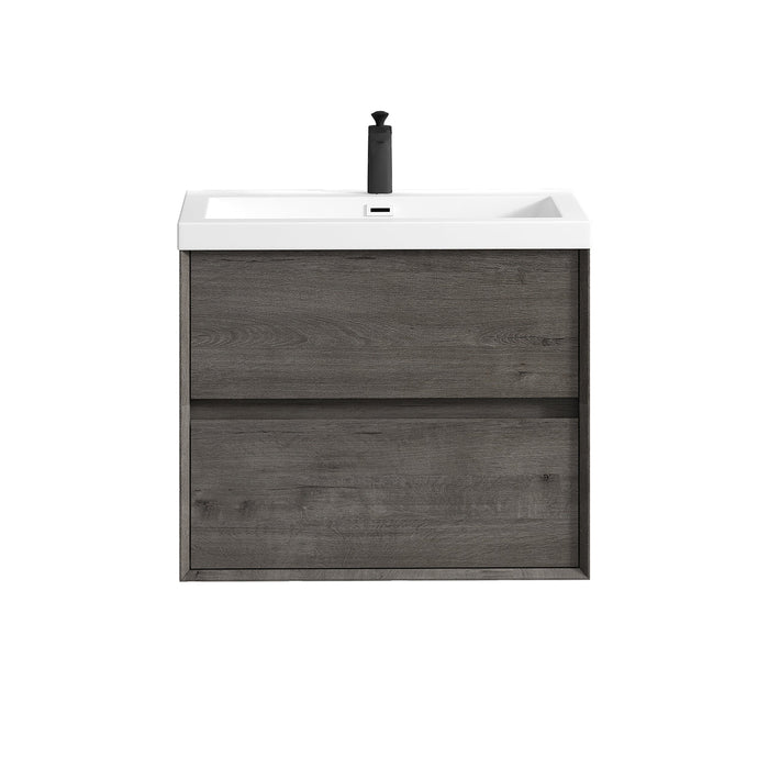 Kingdee 24"-84" Wall Mounted Vanity with Reinforced Acrylic Sink