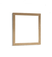 Empty wooden square frame.