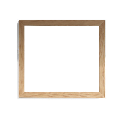 Empty square wooden picture frame.