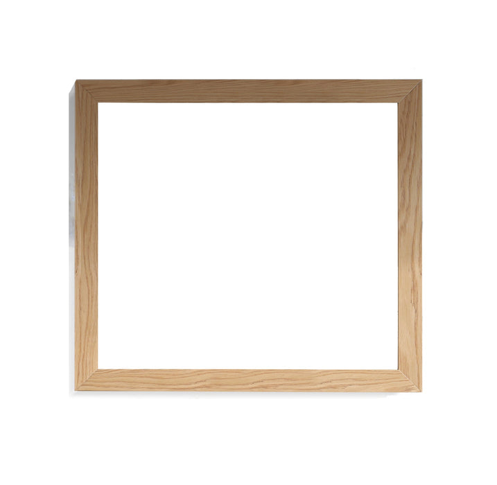 Empty square wooden picture frame.