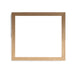 Empty square wooden picture frame.