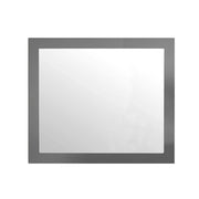 Gray square frame with white center.
