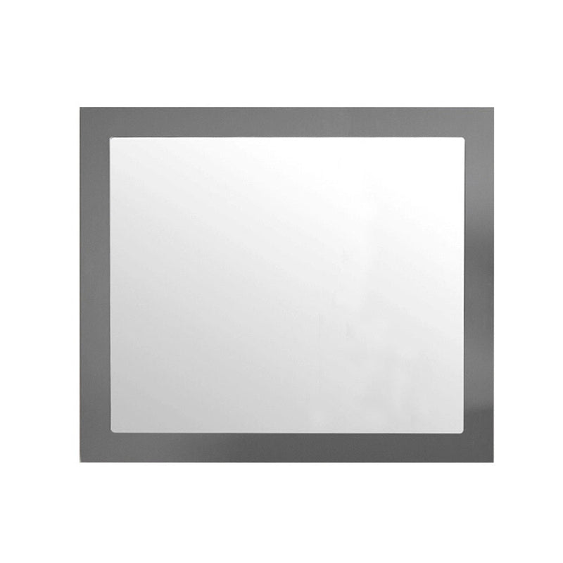 Gray square frame with white center.