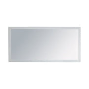 Rectangular beveled mirror.
