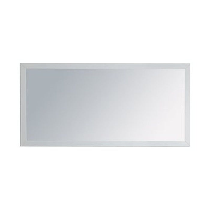 Rectangular beveled mirror.
