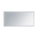 Rectangular beveled mirror.
