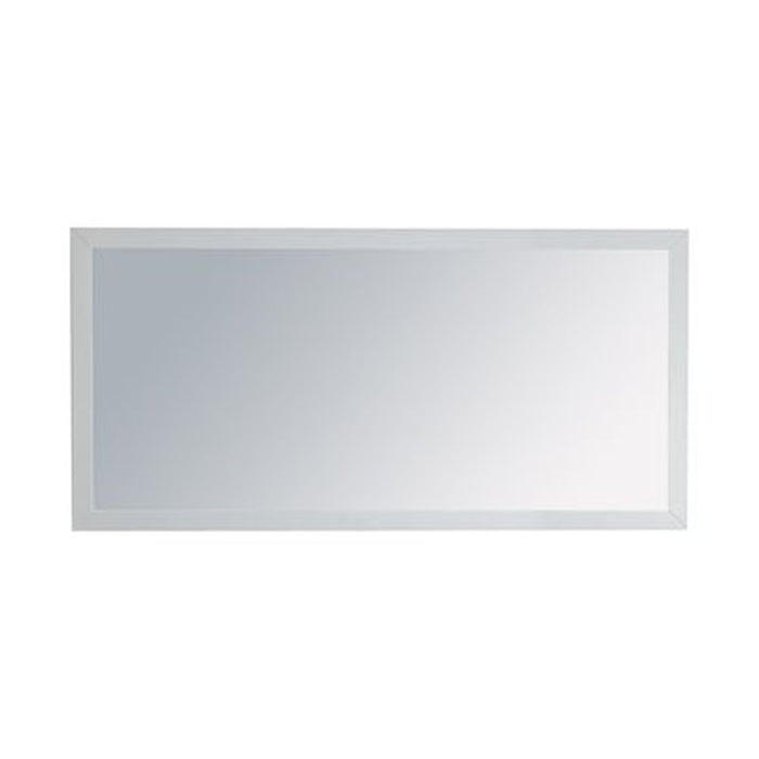 Rectangular framed mirror.
