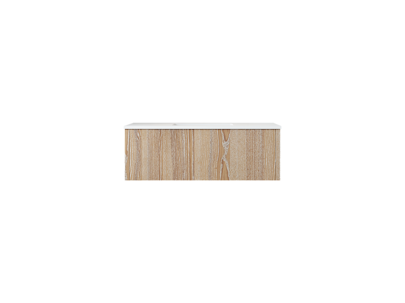 Laviva 313LGN-42WG Legno 42" Bathroom Vanity with VIVA Stone Solid Surface Countertop