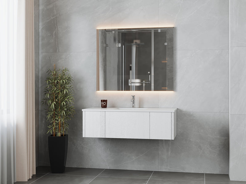 Laviva 313LGN-48AW Legno 48" Bathroom Vanity with VIVA Stone Solid Surface Countertop (image 2)