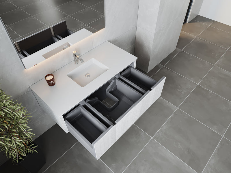 Laviva 313LGN-48AW Legno 48" Bathroom Vanity with VIVA Stone Solid Surface Countertop (image 4)