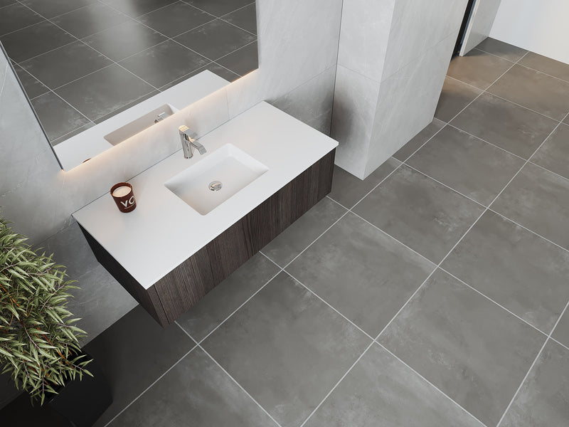 Laviva 313LGN-48CR Legno 48" Bathroom Vanity with VIVA Stone Solid Surface Countertop (image 3)
