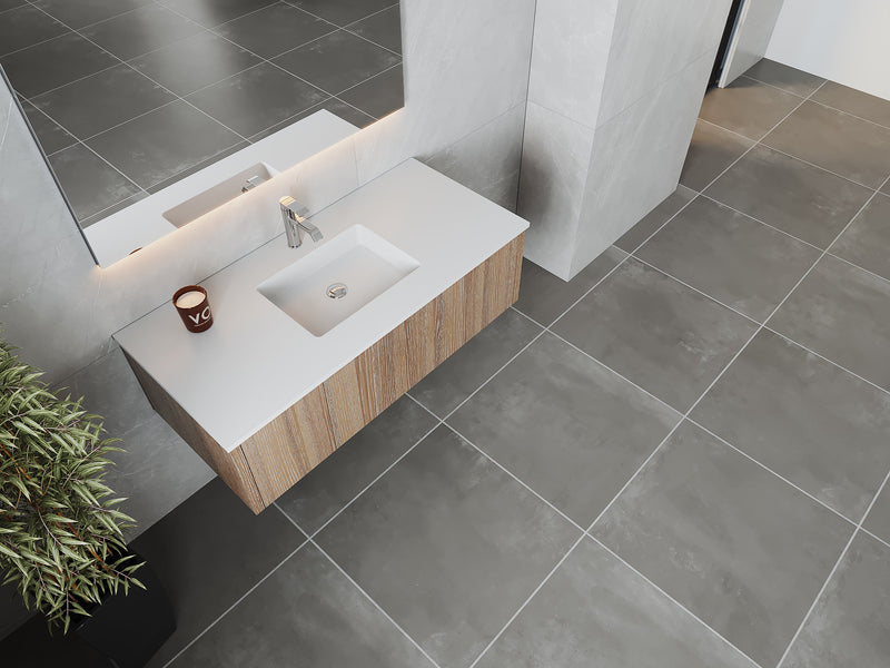 Laviva 313LGN-48WG Legno 48" Bathroom Vanity with VIVA Stone Solid Surface Countertop (image 3)