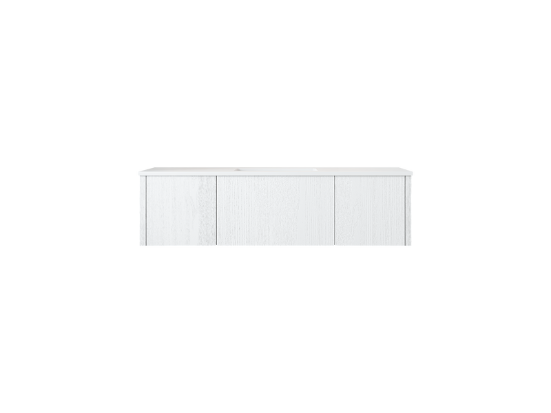 Laviva 313LGN-54AW Legno 54" Bathroom Vanity with VIVA Stone Solid Surface Countertop