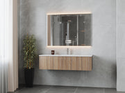 Laviva 313LGN-54WG Legno 54" Bathroom Vanity with VIVA Stone Solid Surface Countertop (image 2)