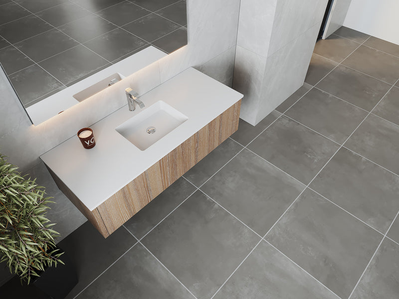 Laviva 313LGN-54WG Legno 54" Bathroom Vanity with VIVA Stone Solid Surface Countertop (image 3)