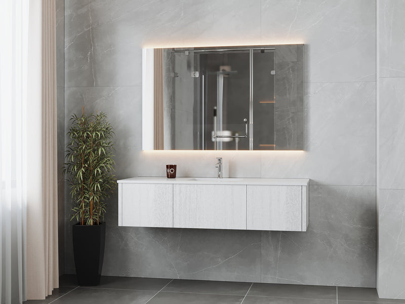 Laviva 313LGN-60CAW Legno 60" Single Sink Bathroom Vanity with VIVA Stone Solid Surface Countertop (image 2)