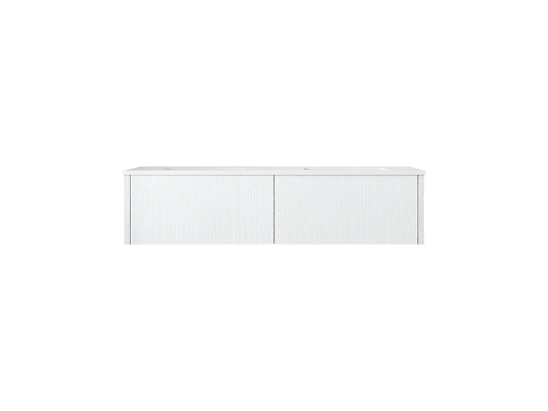 Laviva 313LGN-60DAW Legno 60" Double Sink Bathroom Vanity with VIVA Stone Solid Surface Countertop