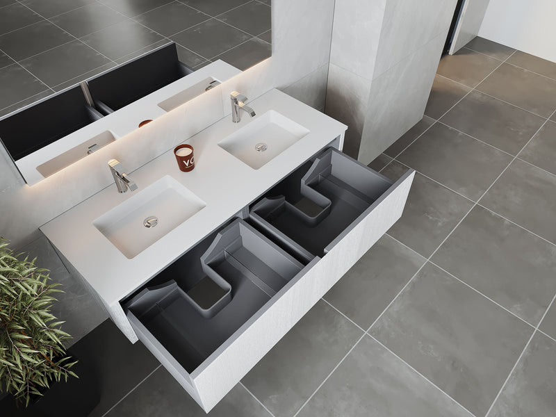 Laviva Legno Double Sink Bathroom Vanity with VIVA Stone Solid Surface Countertop (image 4)