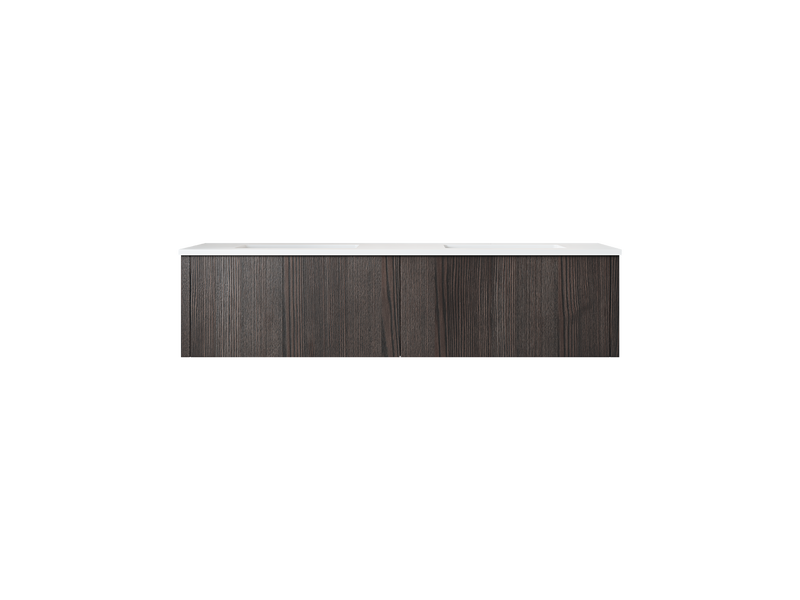 Laviva 313LGN-60DCR Legno 60" Double Sink Bathroom Vanity with VIVA Stone Solid Surface Countertop