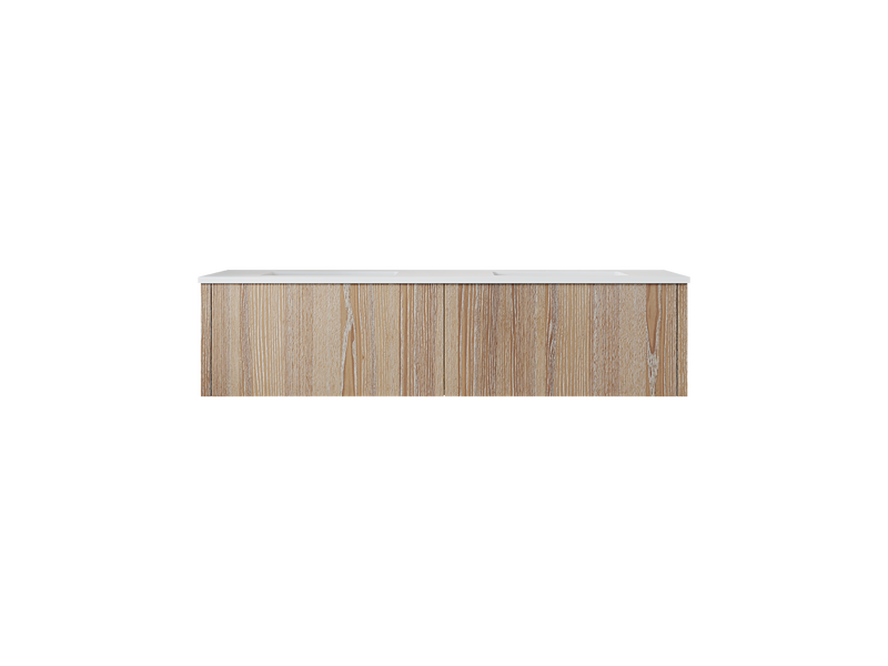 Laviva 313LGN-60DWG Legno 60" Double Sink Bathroom Vanity with VIVA Stone Solid Surface Countertop