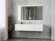 Laviva 313LGN-66AW Legno 66" Bathroom Vanity with VIVA Stone Solid Surface Countertop (image 2)