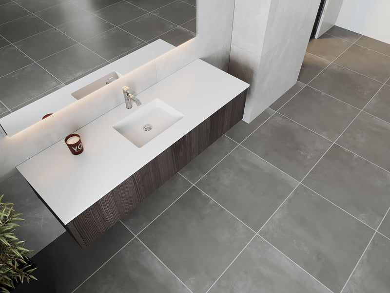 Laviva 313LGN-66CR Legno 66" Bathroom Vanity with VIVA Stone Solid Surface Countertop (image 3)