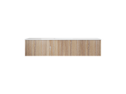 Laviva 313LGN-66WG Legno 66" Bathroom Vanity with VIVA Stone Solid Surface Countertop