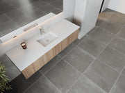 Laviva 313LGN-66WG Legno 66" Bathroom Vanity with VIVA Stone Solid Surface Countertop (image 3)