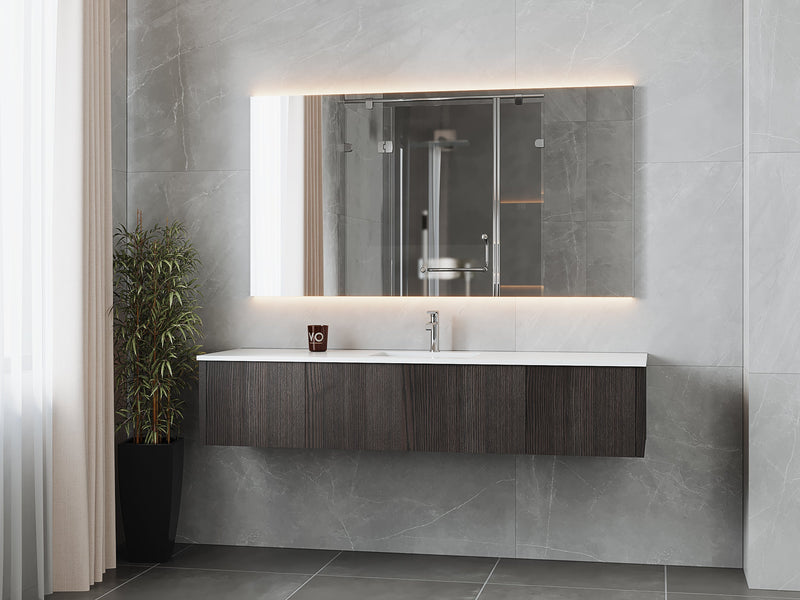 Laviva 313LGN-72CCR Legno 72" Single Sink Bathroom Vanity with VIVA Stone Solid Surface Countertop (image 2)
