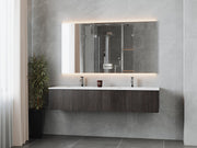Laviva 313LGN-72DCR Legno 72" Double Sink Bathroom Vanity with VIVA Stone Solid Surface Countertop (image 2)