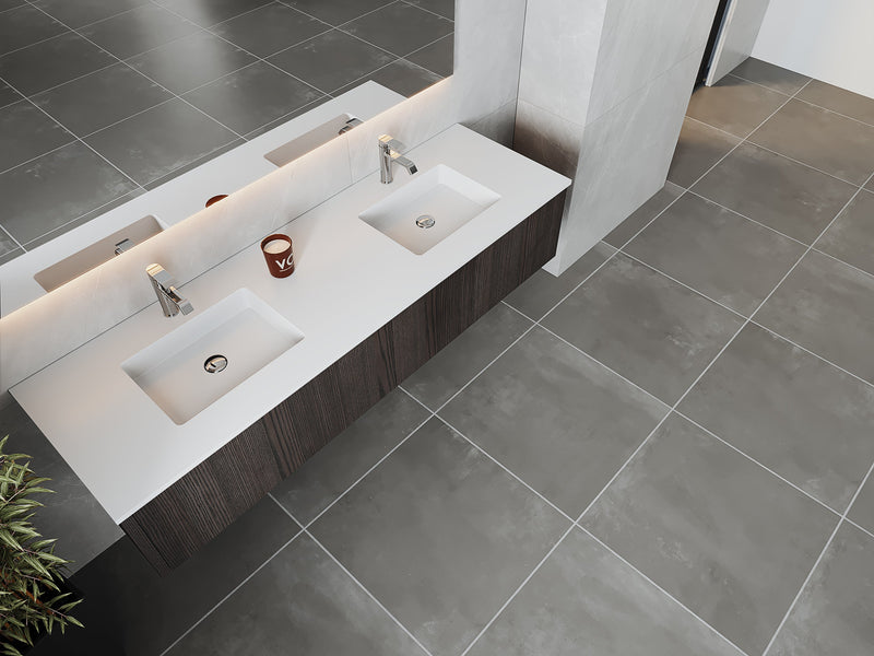 Laviva 313LGN-72DCR Legno 72" Double Sink Bathroom Vanity with VIVA Stone Solid Surface Countertop (image 3)