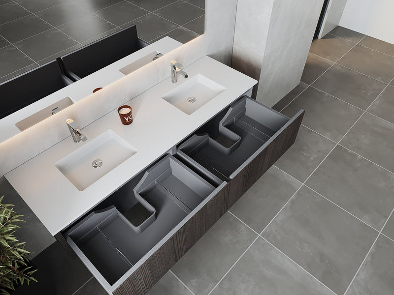 Laviva 313LGN-72DCR Legno 72" Double Sink Bathroom Vanity with VIVA Stone Solid Surface Countertop (image 4)