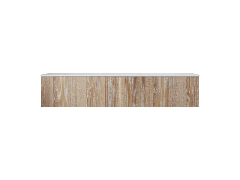 Laviva 313LGN-72DWG Legno 72" Double Sink Bathroom Vanity with VIVA Stone Solid Surface Countertop