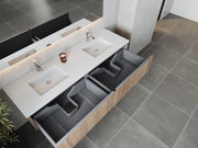 Laviva 313LGN-72DWG Legno 72" Double Sink Bathroom Vanity with VIVA Stone Solid Surface Countertop (image 4)