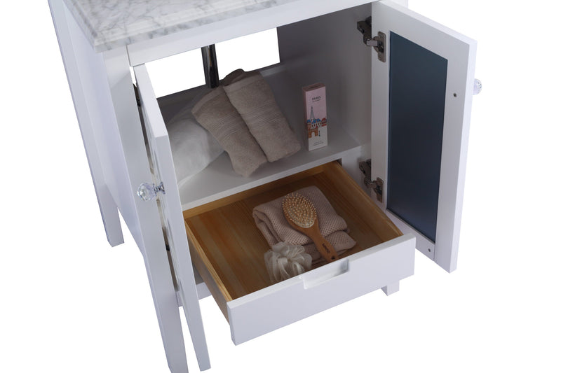 Laviva 313MKSH-24W Mediterraneo 24" Bathroom Vanity with Countertop (image 5)