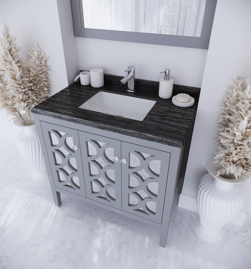 Laviva 313MKSH-36G Mediterraneo 36" Bathroom Vanity with Countertop (image 5)