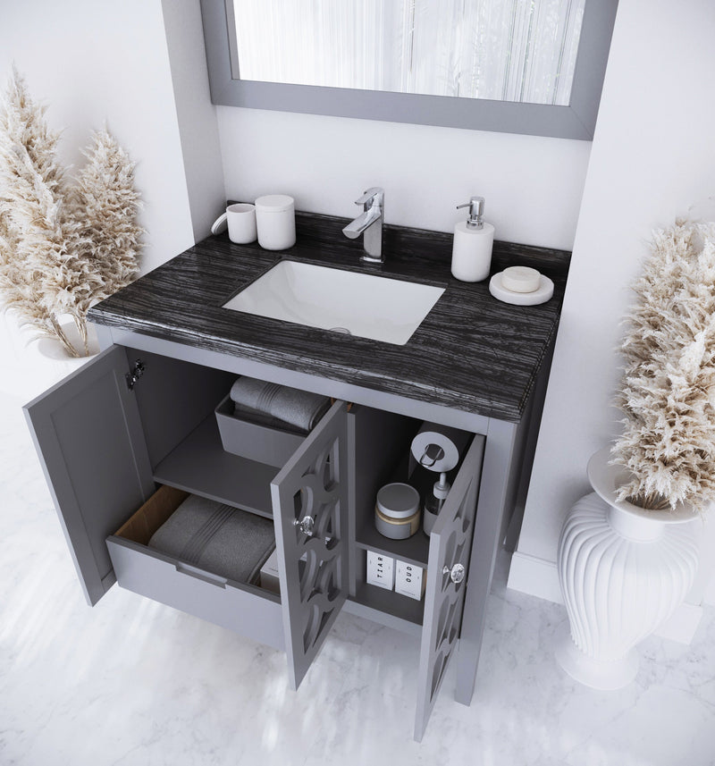 Laviva 313MKSH-36G Mediterraneo 36" Bathroom Vanity with Countertop (image 6)