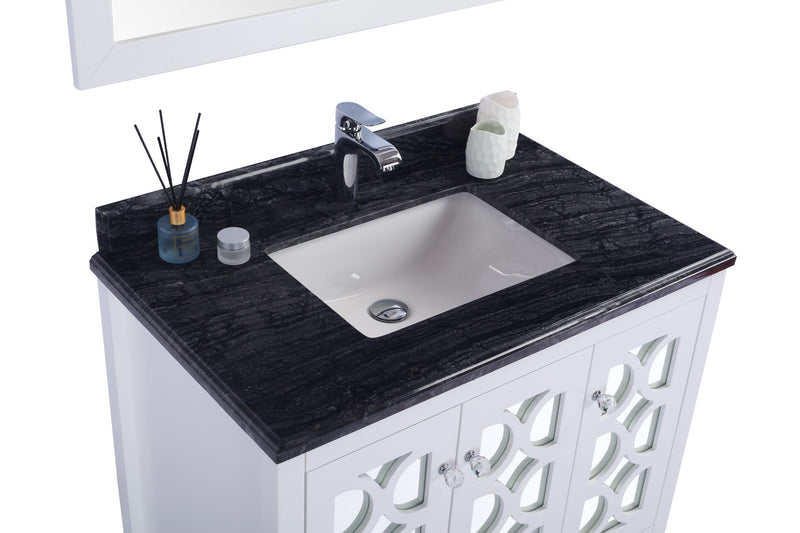 Laviva 313MKSH-36W Mediterraneo 36" Bathroom Vanity with Countertop (image 3)