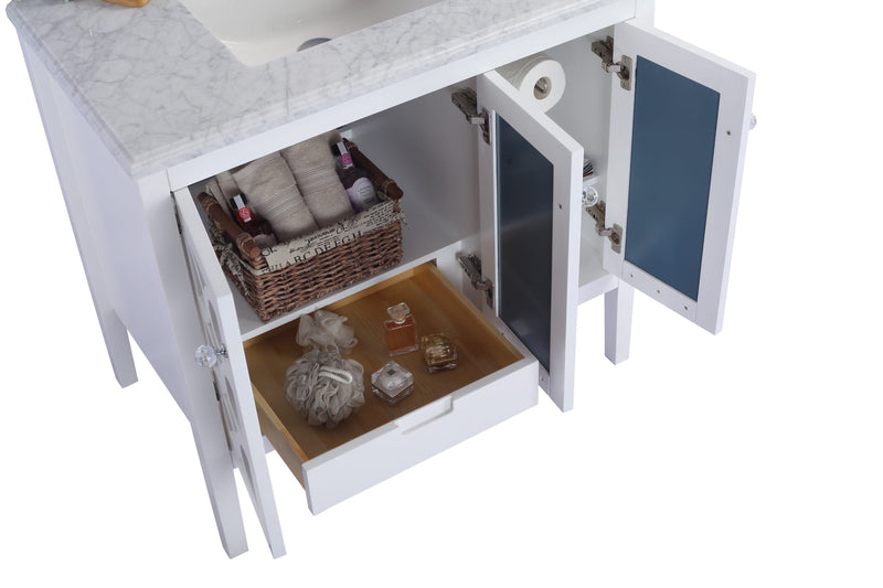 Laviva 313MKSH-36W Mediterraneo 36" Bathroom Vanity with Countertop (image 6)