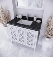 Laviva 313MKSH-36W Mediterraneo 36" Bathroom Vanity with Countertop (image 8)