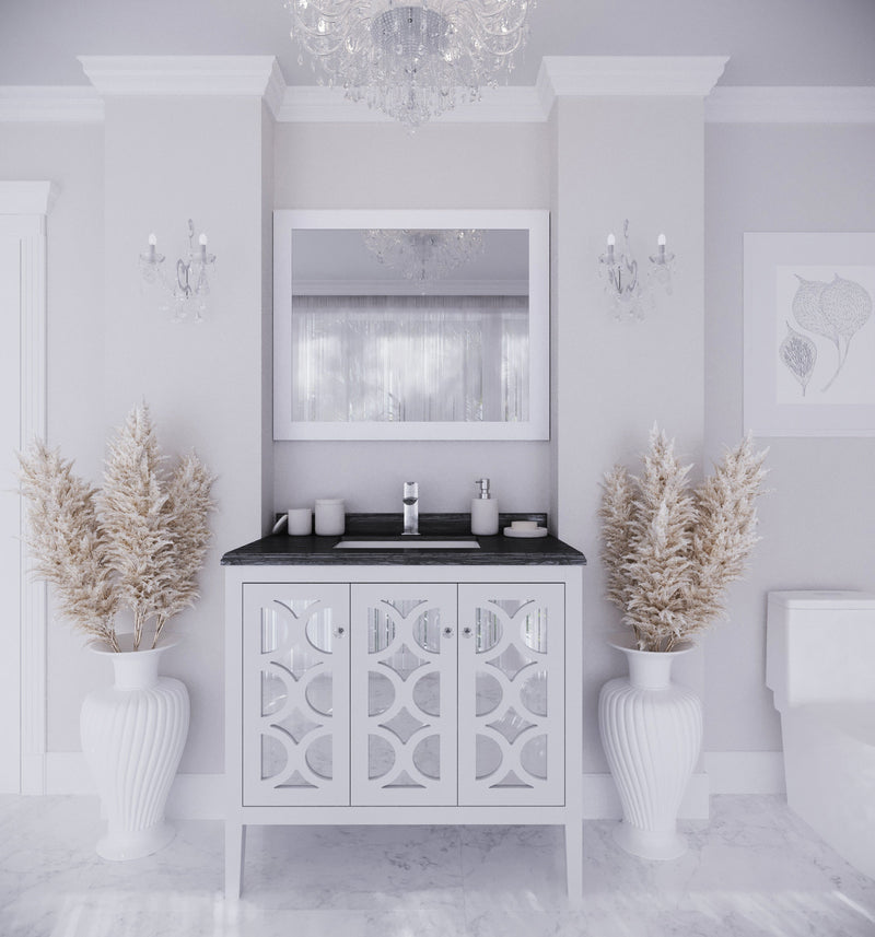 Laviva 313MKSH-36W Mediterraneo 36" Bathroom Vanity with Countertop