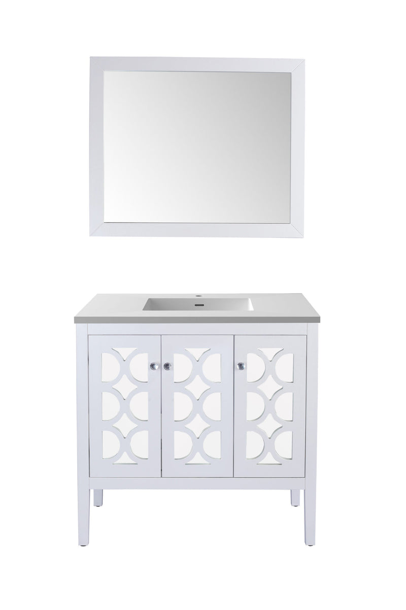 Laviva 313MKSH-36W Mediterraneo 36" Bathroom Vanity with Countertop