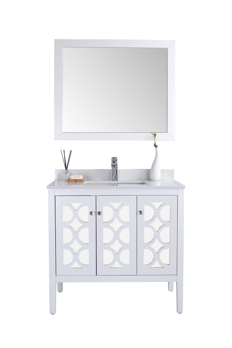 Laviva 313MKSH-36W Mediterraneo 36" Bathroom Vanity with Countertop