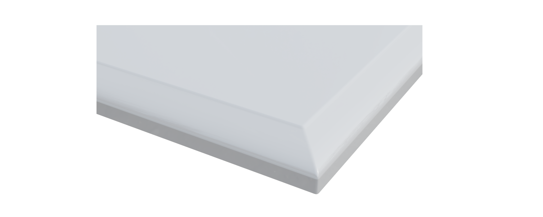 Laviva 313RD1H-30-PW Forever 30" Single Hole Phoenix Stone Countertop with Oval Ceramic Sink