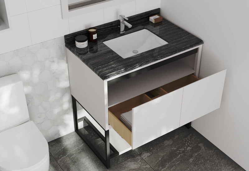 Laviva 313SMR-36W Alto 36" Bathroom Vanity with Countertop (image 8)